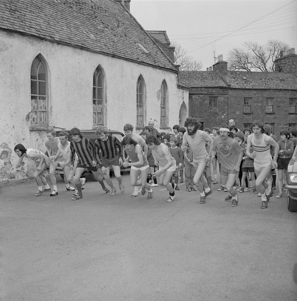 Detail of Men's cross-country run, Ballasalla by Manx Press Pictures
