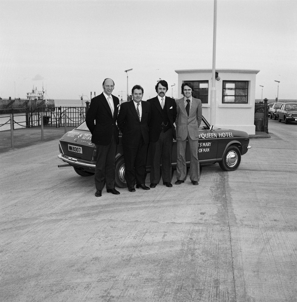 Detail of Tourist Board staff on Douglas Pier by Manx Press Pictures