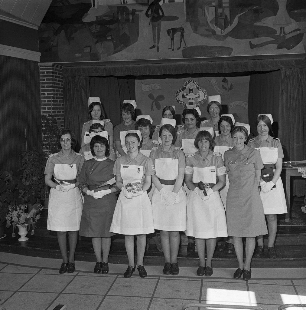 Detail of Nurses presentation, Noble's Hospital, Douglas by Manx Press Pictures