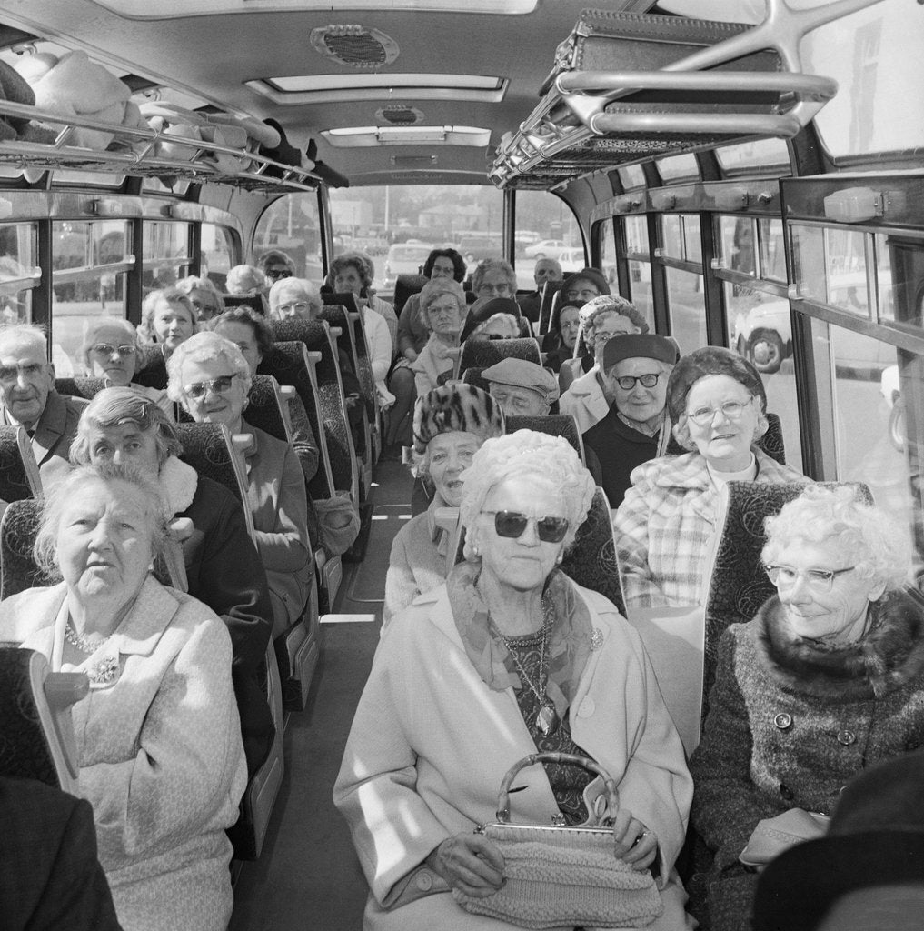 Detail of Pensioners coach trip, Isle of Man by Manx Press Pictures