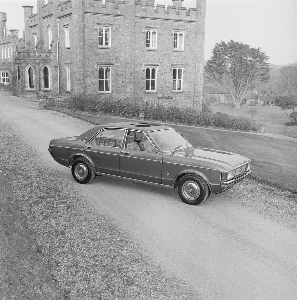 Detail of New Ford Granada car, The Nunnery, Douglas by Manx Press Pictures