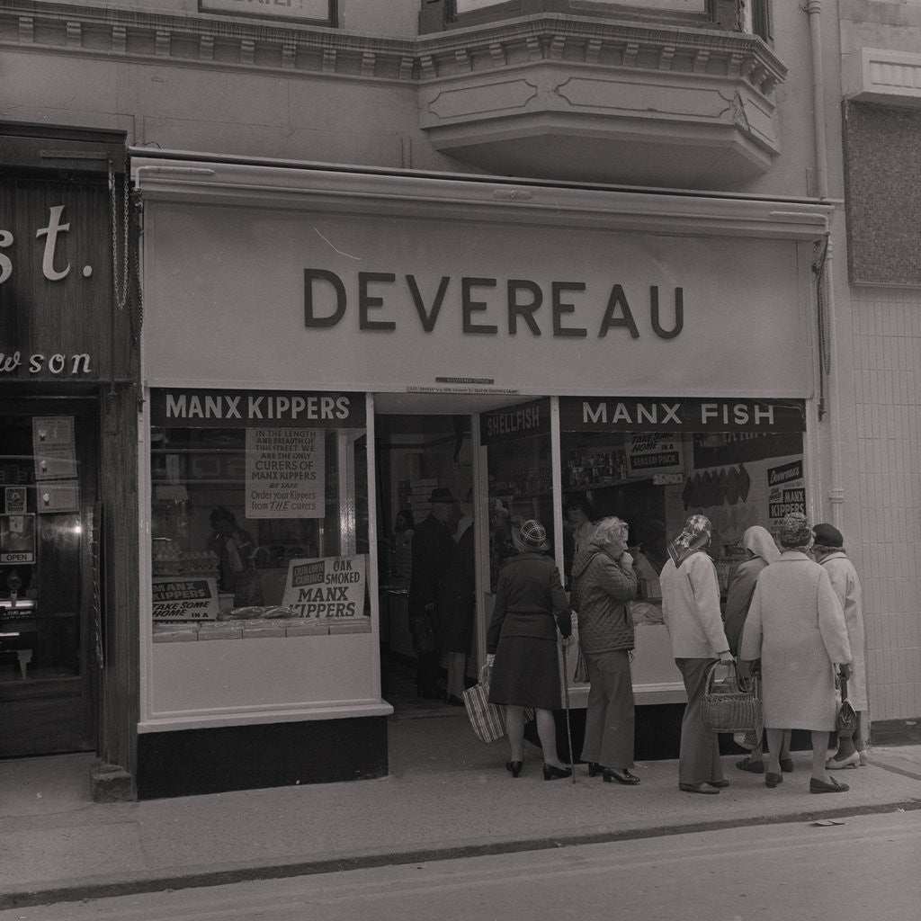 Detail of Devereau’s Fish Shop by Manx Press Pictures