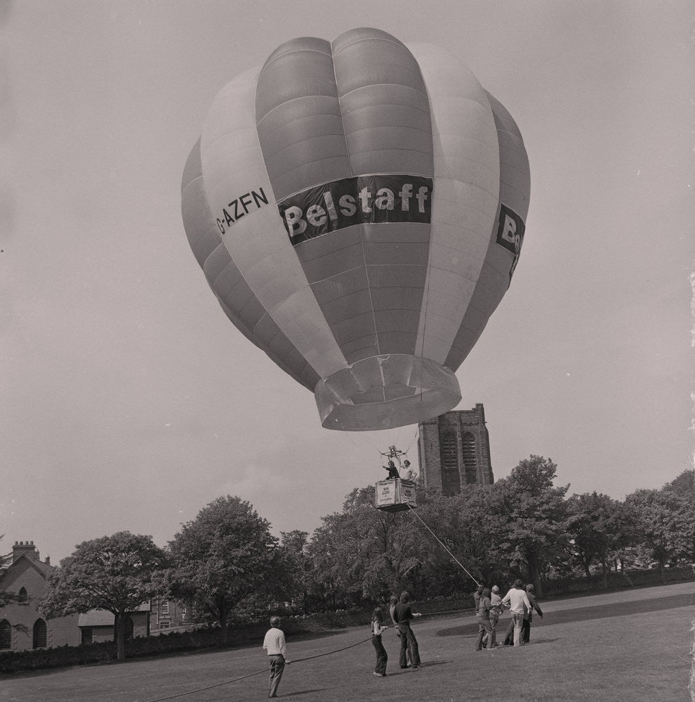 Detail of Belstaff balloon, The Grandstand by Manx Press Pictures