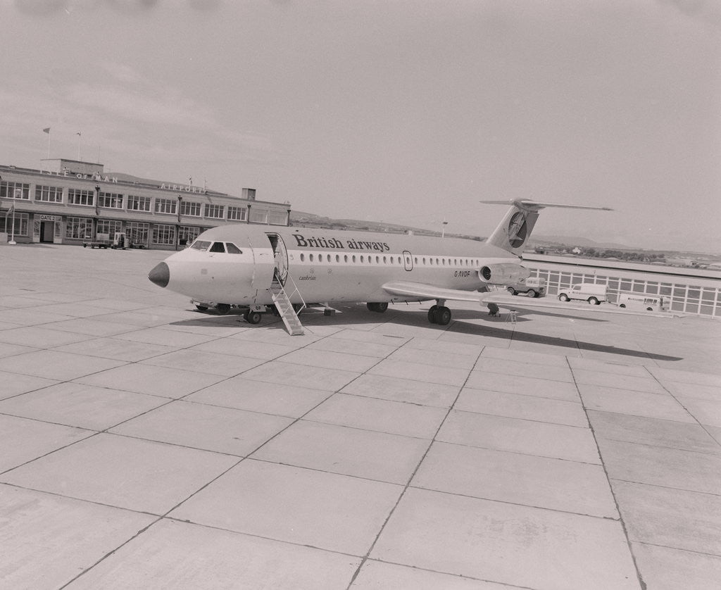 Detail of British Airways plane, Ronaldsway Airport by Manx Press Pictures