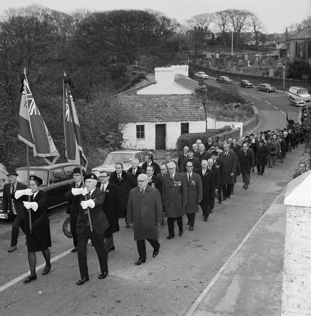 Detail of Remembrance Day Parade, Onchan by Manx Press Pictures