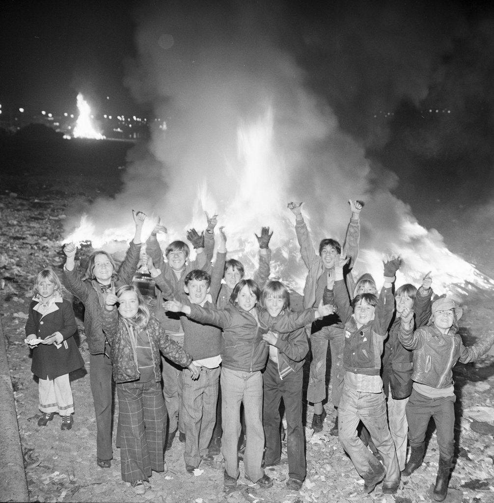 Detail of Bonfire Night, Isle of Man by Manx Press Pictures
