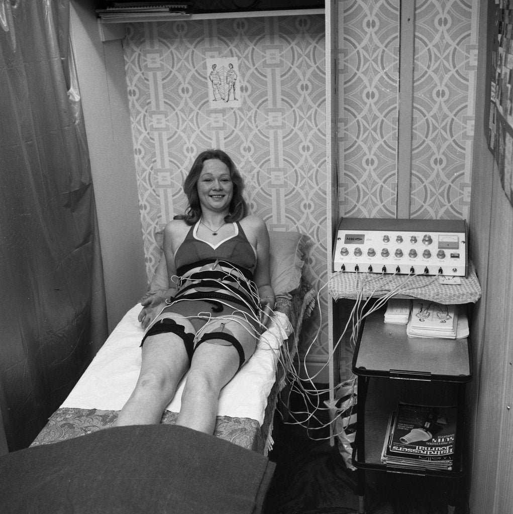 Detail of Slimming machine, Isle of Man by Manx Press Pictures