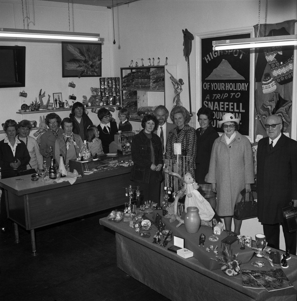 Detail of Opening of Manx craft shop by Manx Press Pictures
