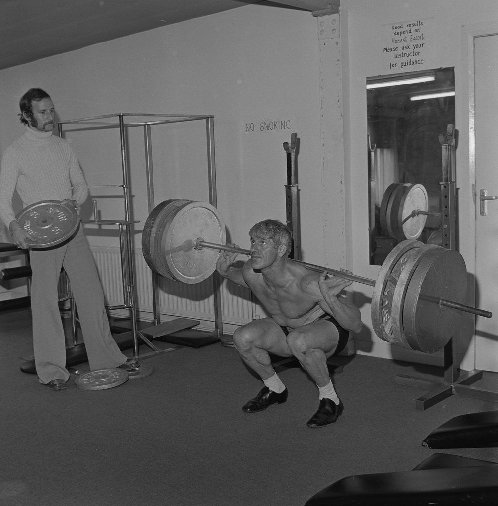 Detail of San Nida, champion weightlifter by Manx Press Pictures