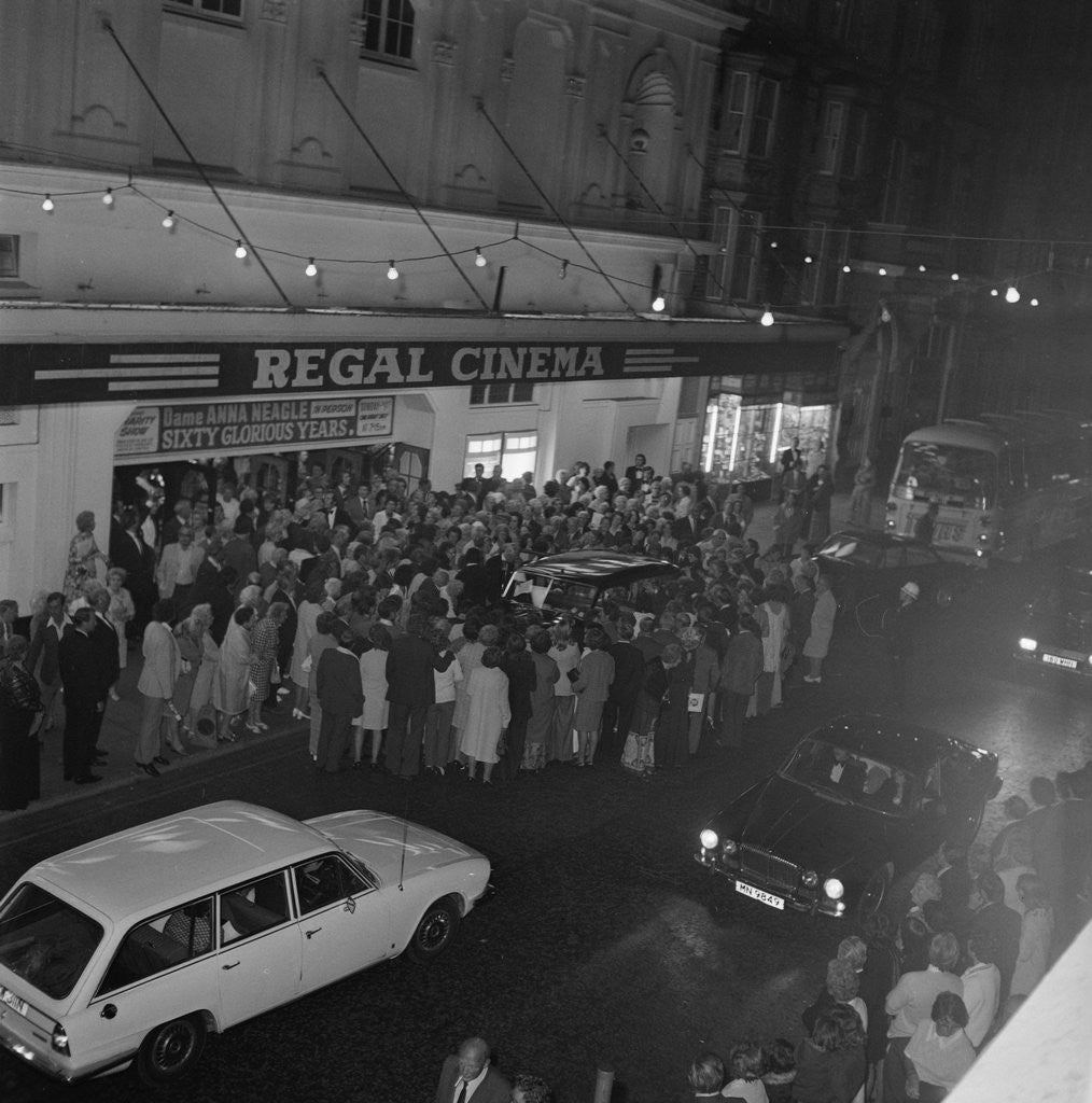 Detail of Dame Anna Neagle at the Regal cinema by Manx Press Pictures