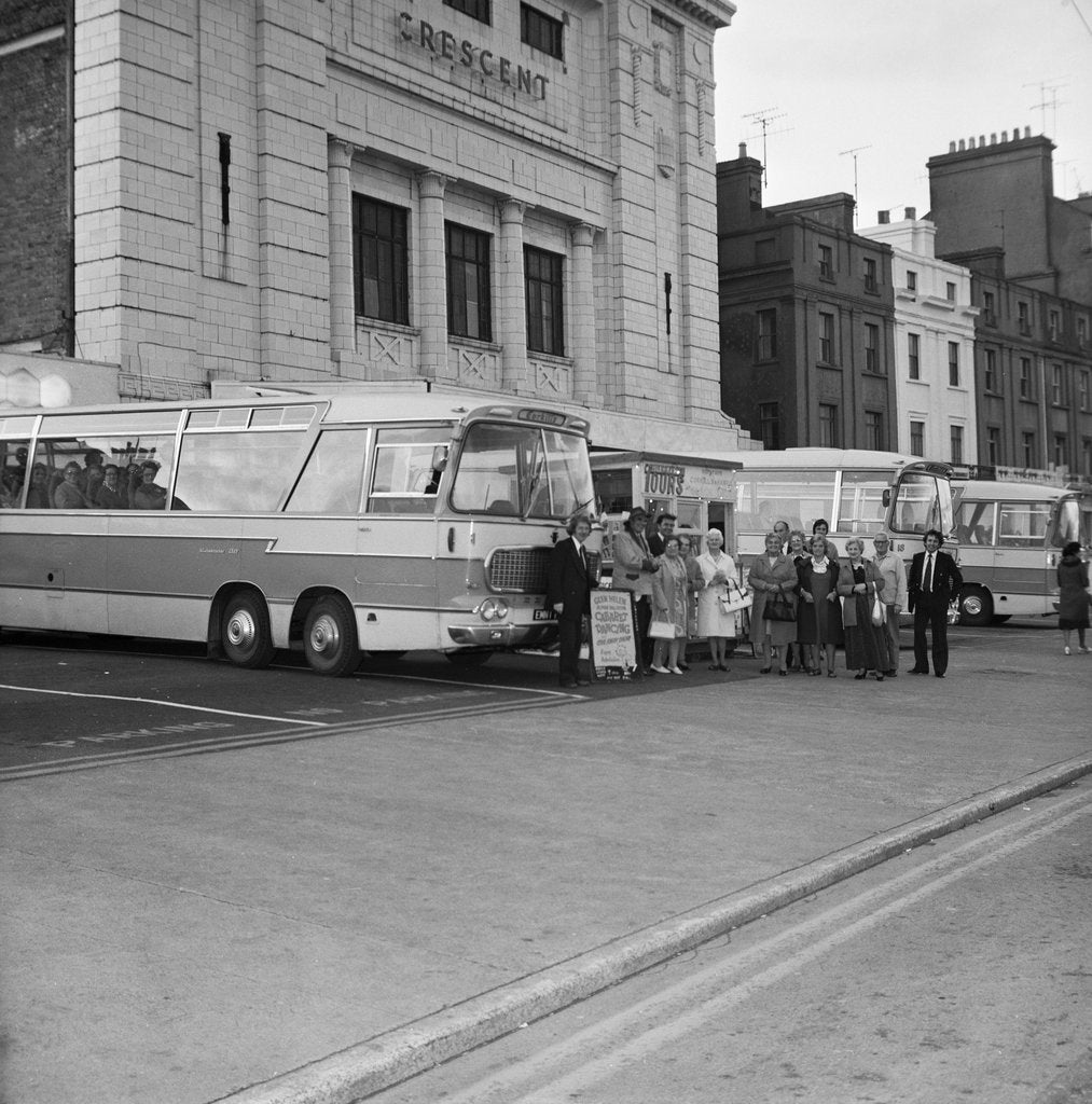 Detail of Coach party, Crescent Cinema, Douglas by Manx Press Pictures