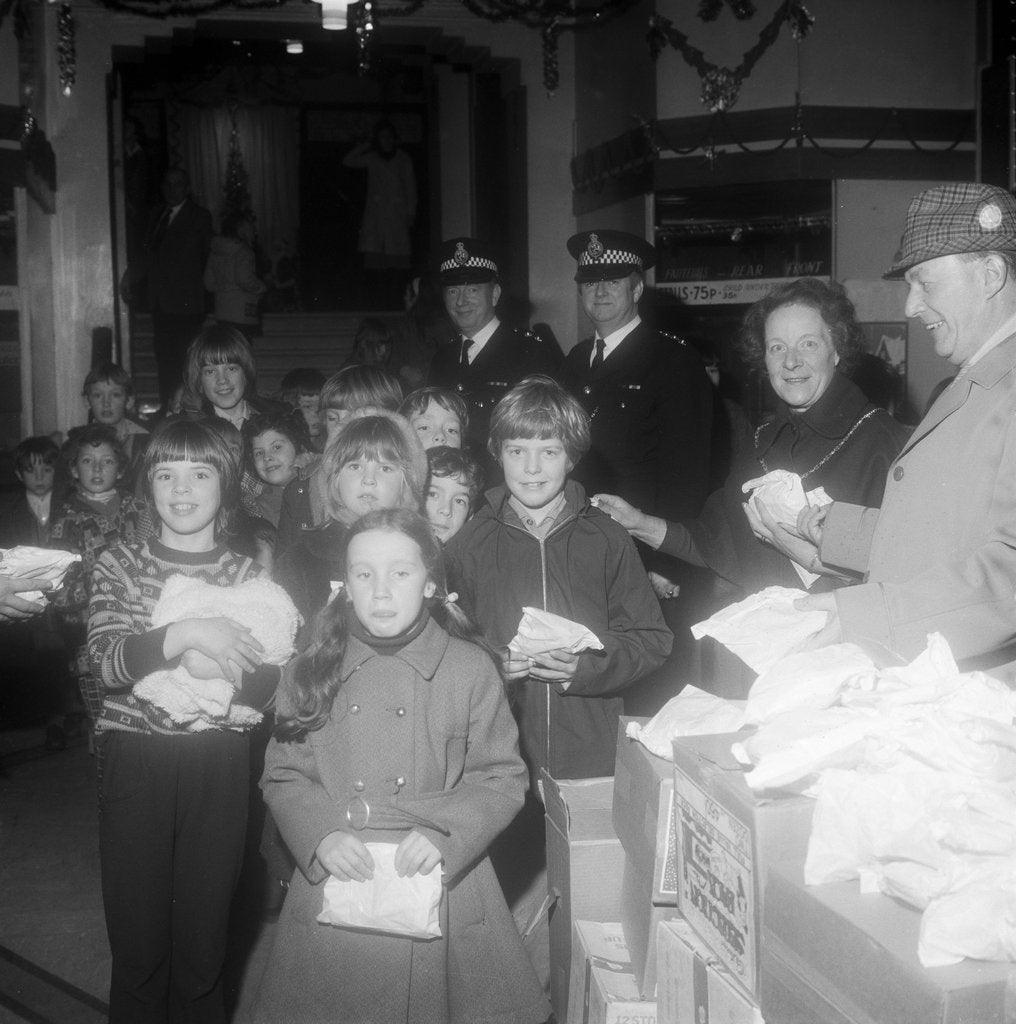Detail of Police children's treat at The Picture House, Douglas by Manx Press Pictures
