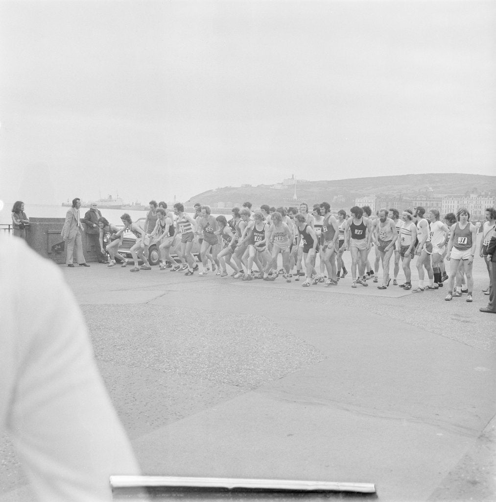 Detail of Men's running race, Douglas Promenade by Manx Press Pictures