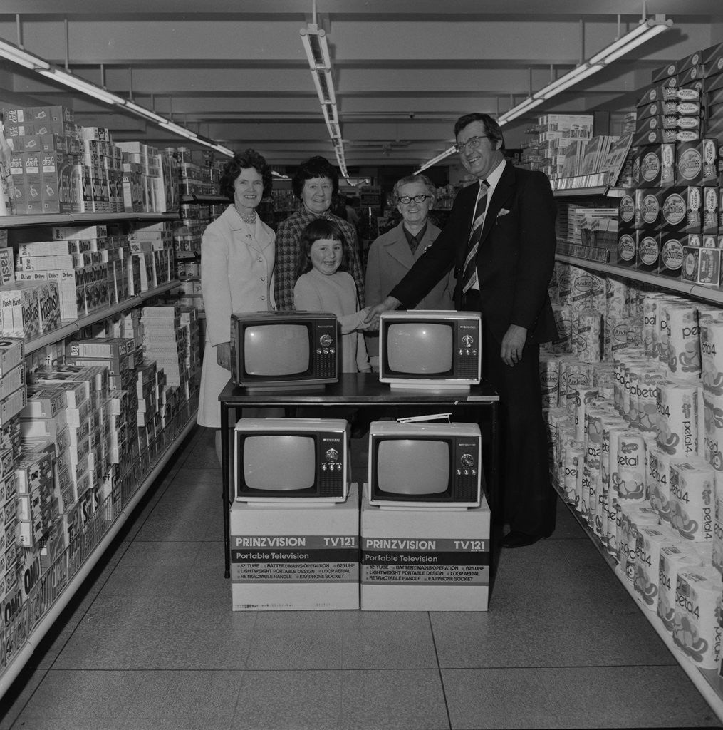 Detail of Television presentation, Liptons by Manx Press Pictures