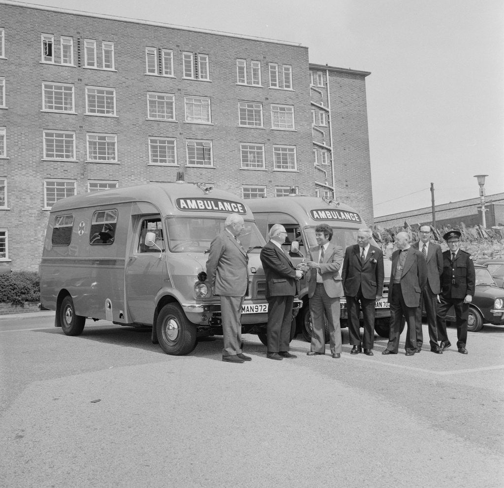 Detail of New ambulance, Noble's Hospital by Manx Press Pictures