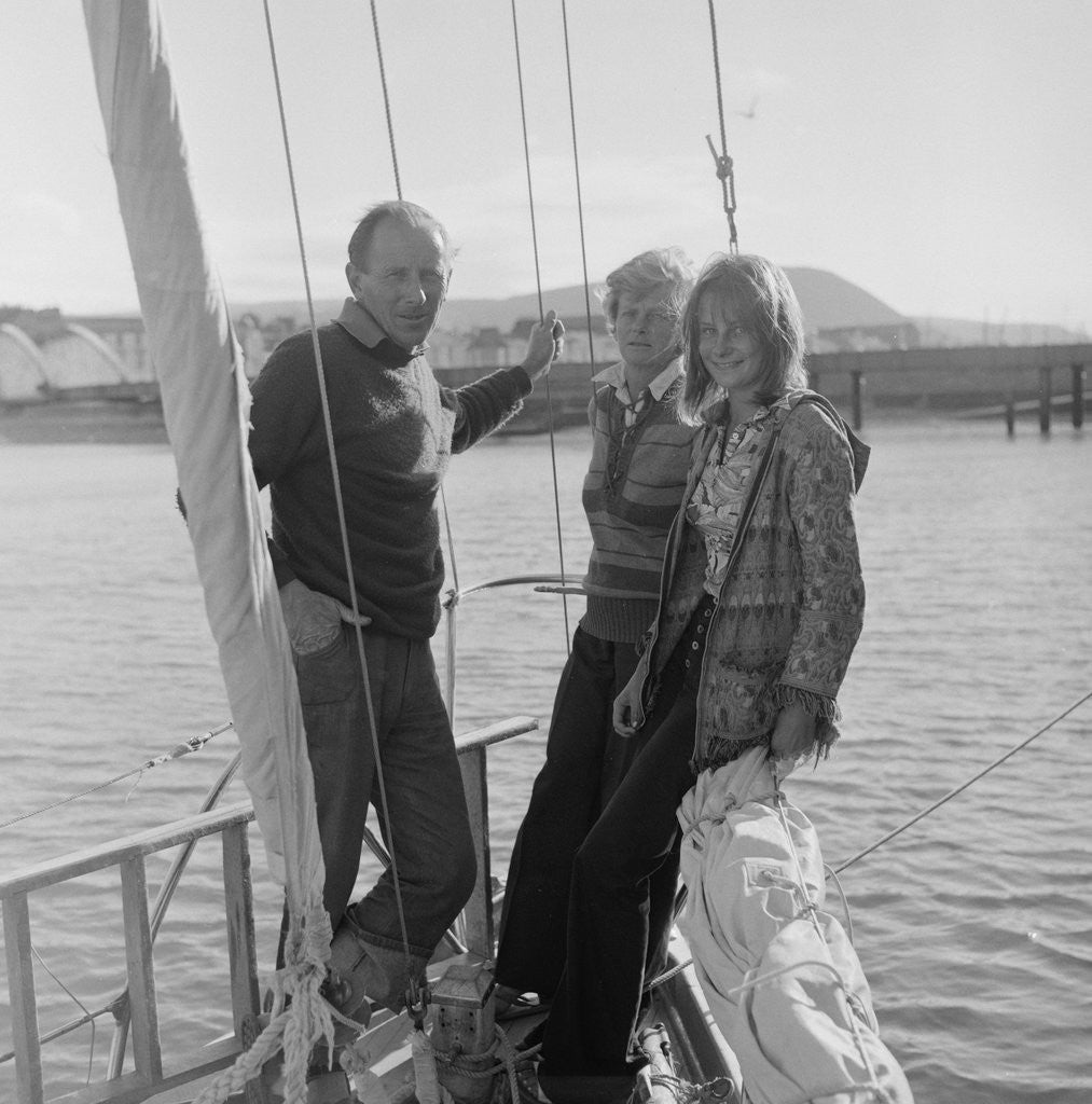 Detail of Round World Yacht man by Manx Press Pictures