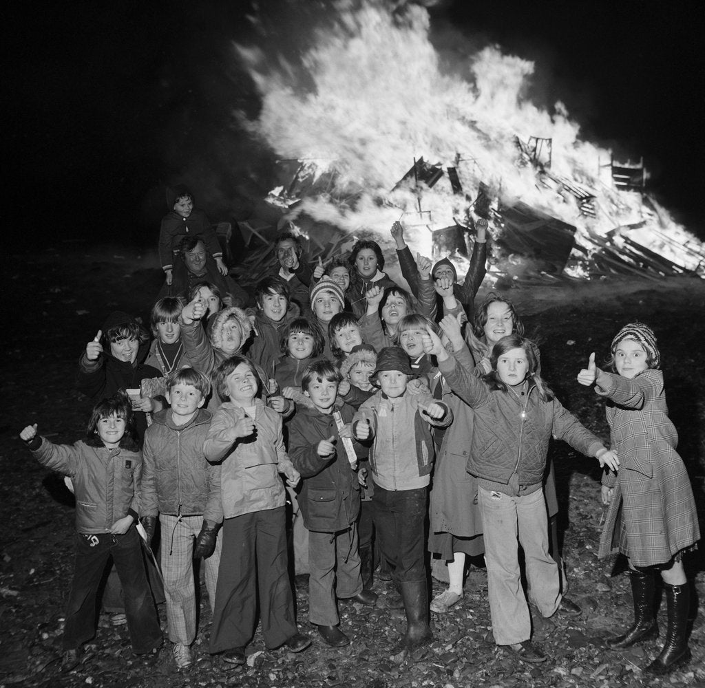 Detail of Bonfire on Promenade by Manx Press Pictures