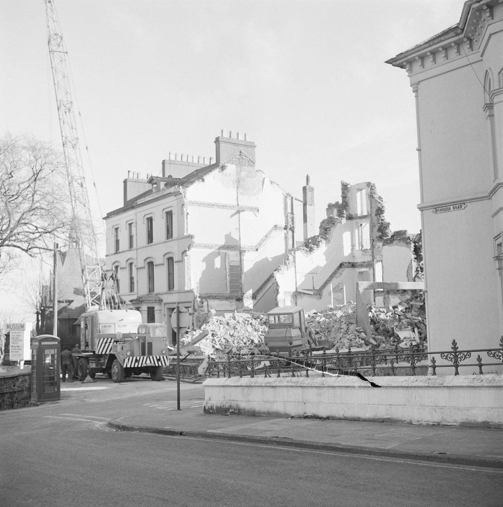 Detail of Demolition, Kingswood Grove, Douglas by Manx Press Pictures
