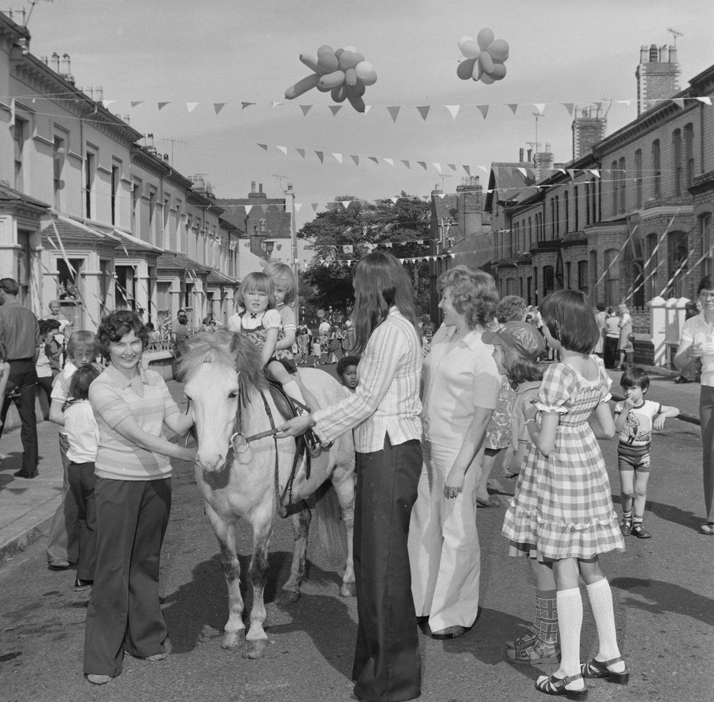 Detail of Queen's Silver Jubilee celebrations at Berkeley Street in Douglas by Manx Press Pictures