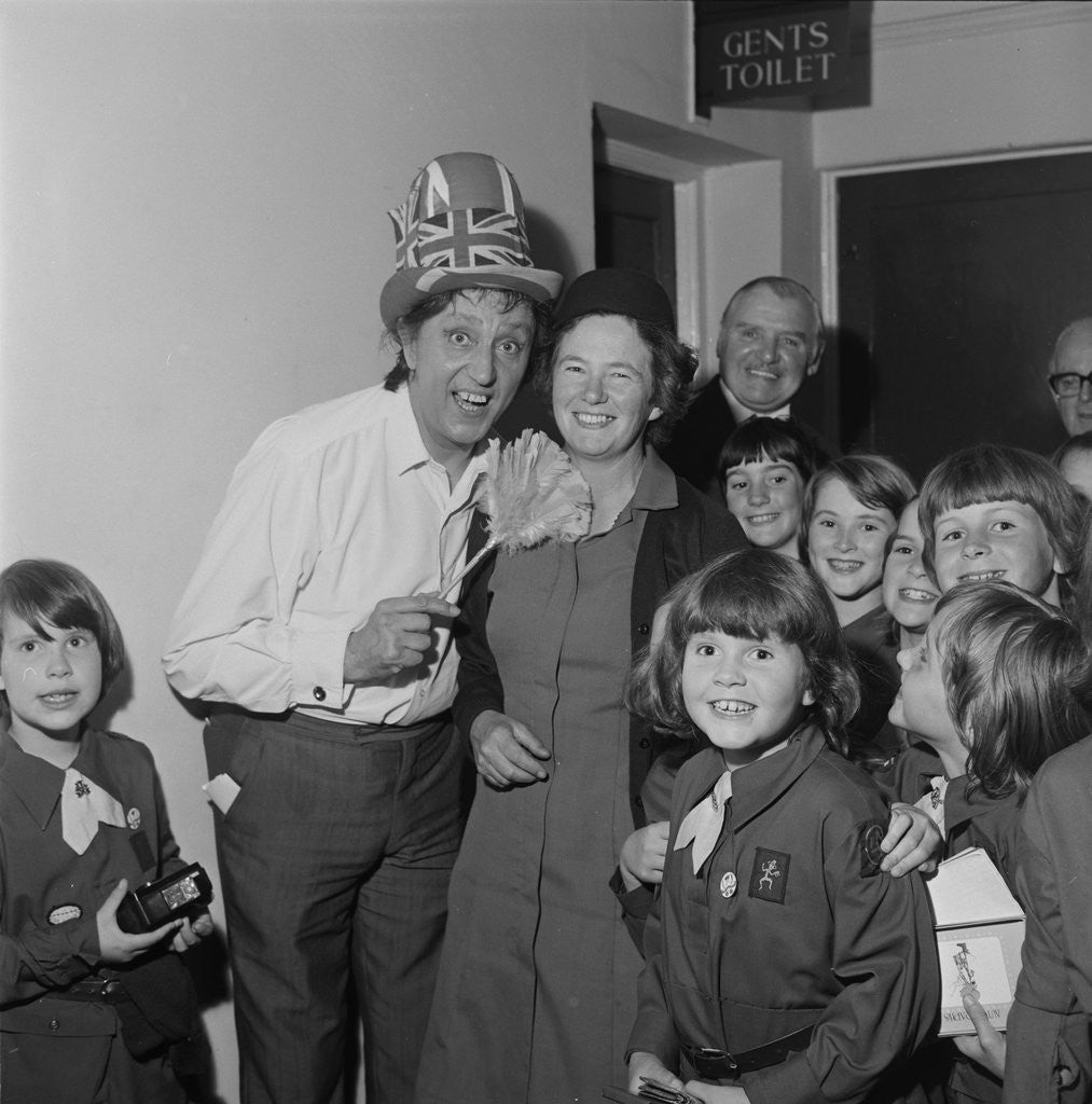 Detail of Ken Dodd with Brownies by Manx Press Pictures