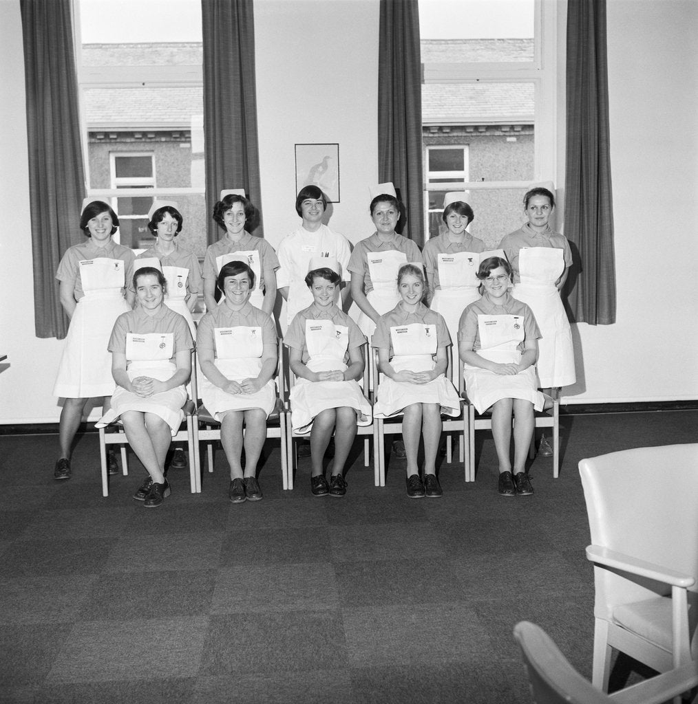 Detail of Student nurses, Noble's Hospital, Douglas by Manx Press Pictures