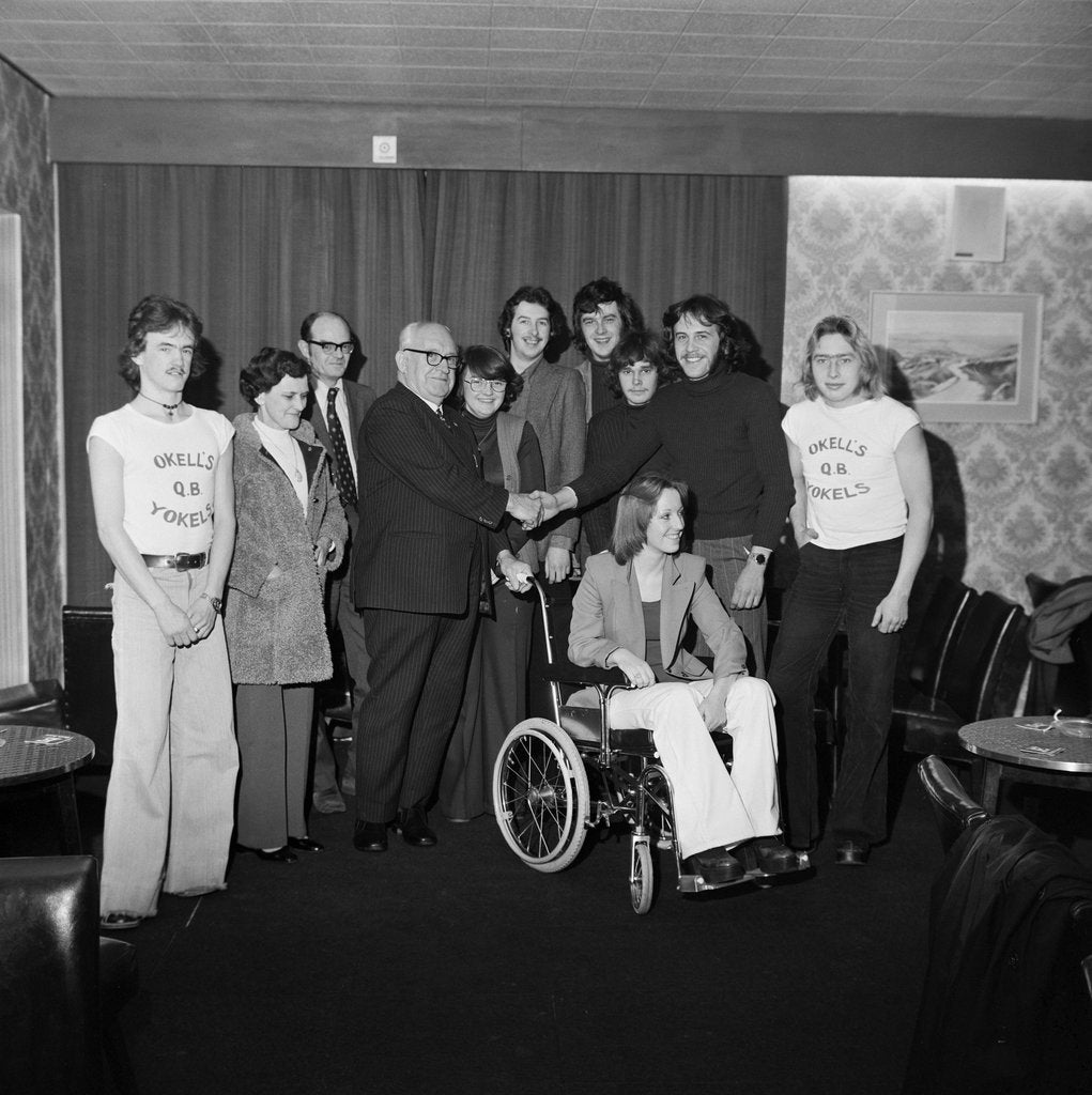 Detail of Wheelchair presentation, Quarterbridge, Douglas by Manx Press Pictures