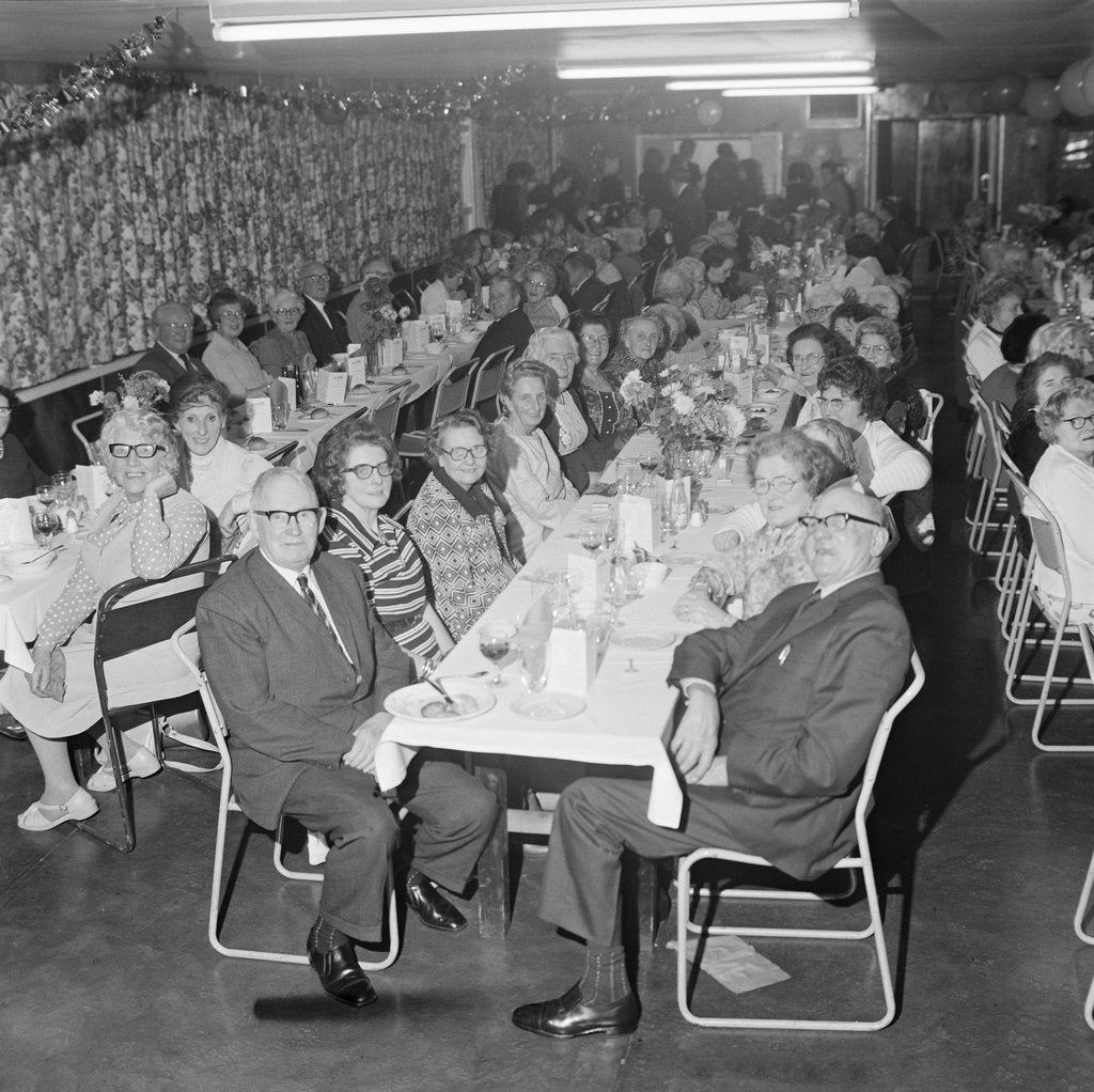 Detail of Castletown 'over 60's' Christmas party by Manx Press Pictures