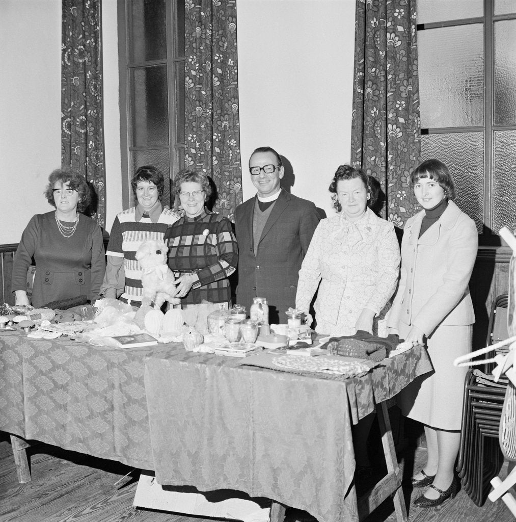 Detail of Maughold jumble sale by Manx Press Pictures