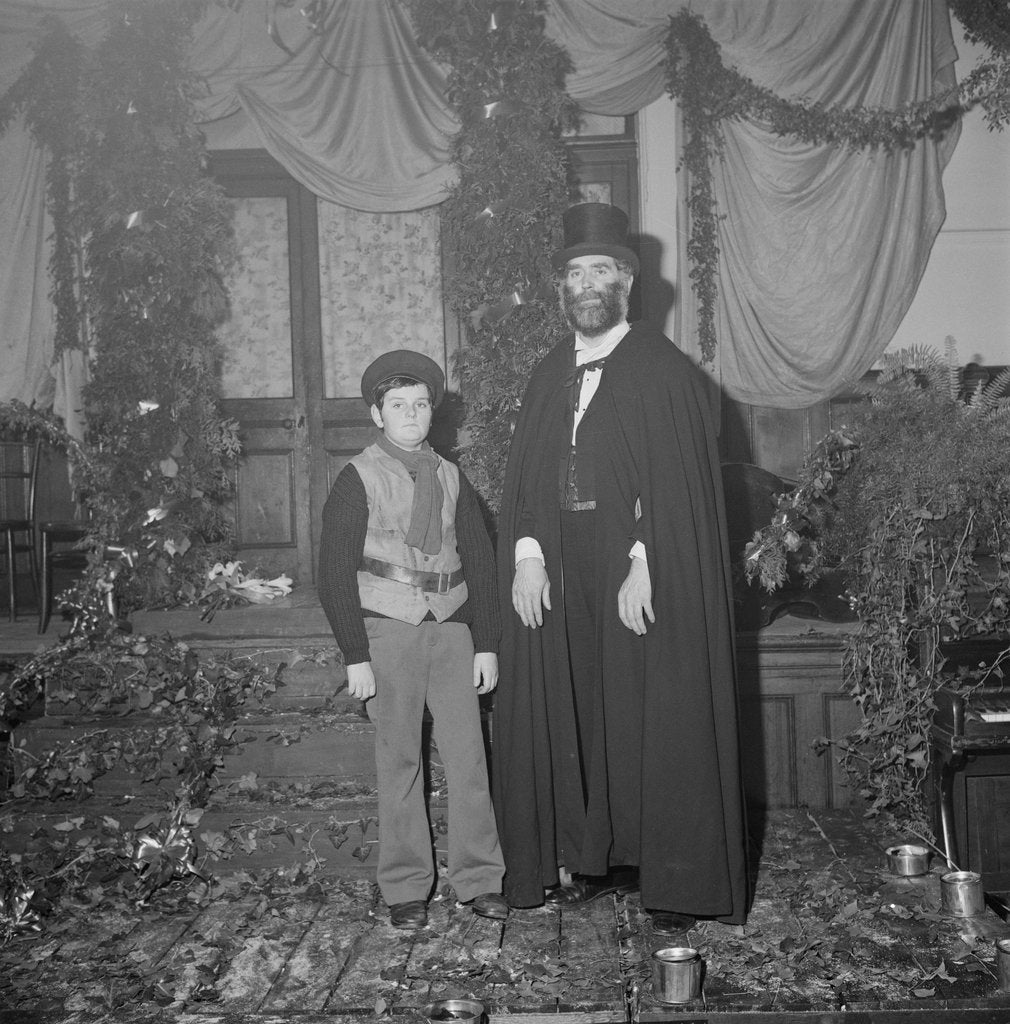 Detail of Magician at filming of Mysteries, Isle of Man by Manx Press Pictures