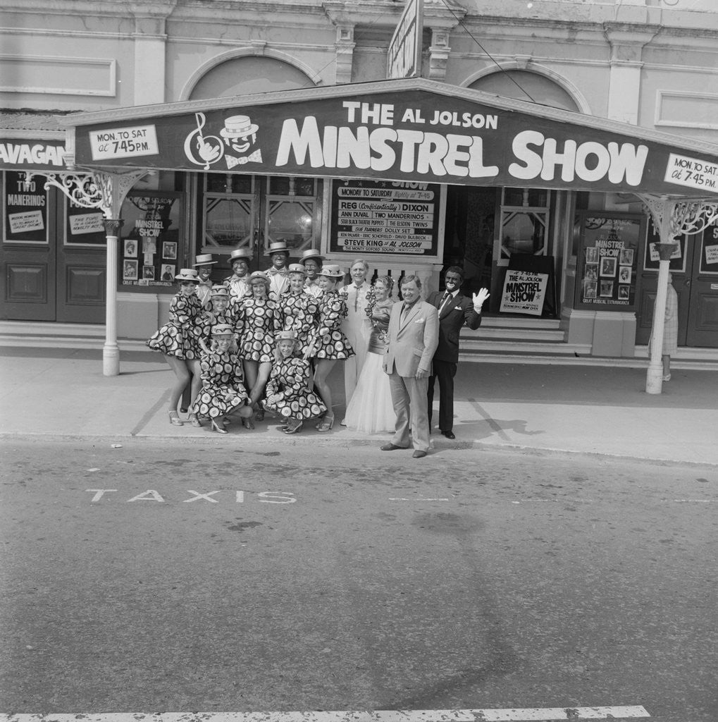 Detail of Al Jolson Minstrel Show, Gaiety Theatre by Manx Press Pictures