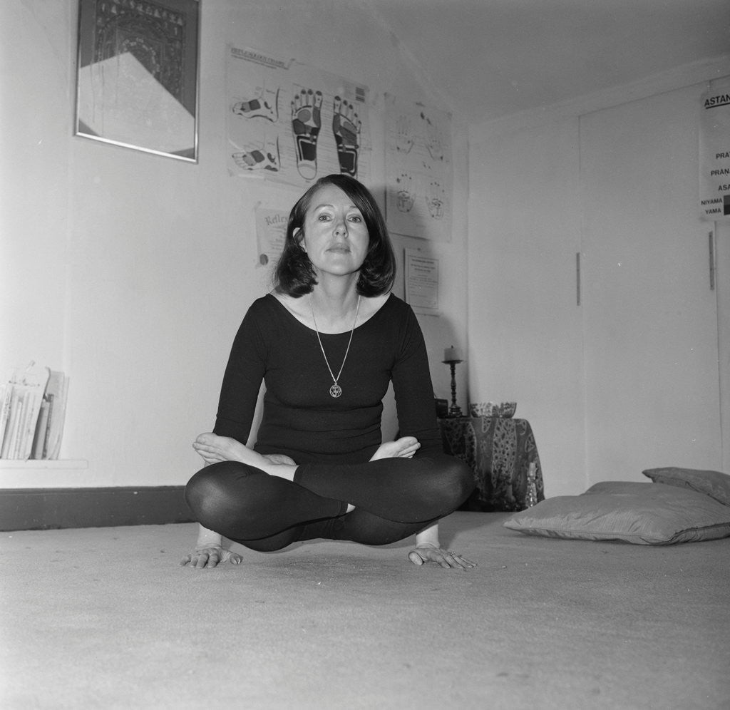 Detail of Yoga woman, Ramsey by Manx Press Pictures