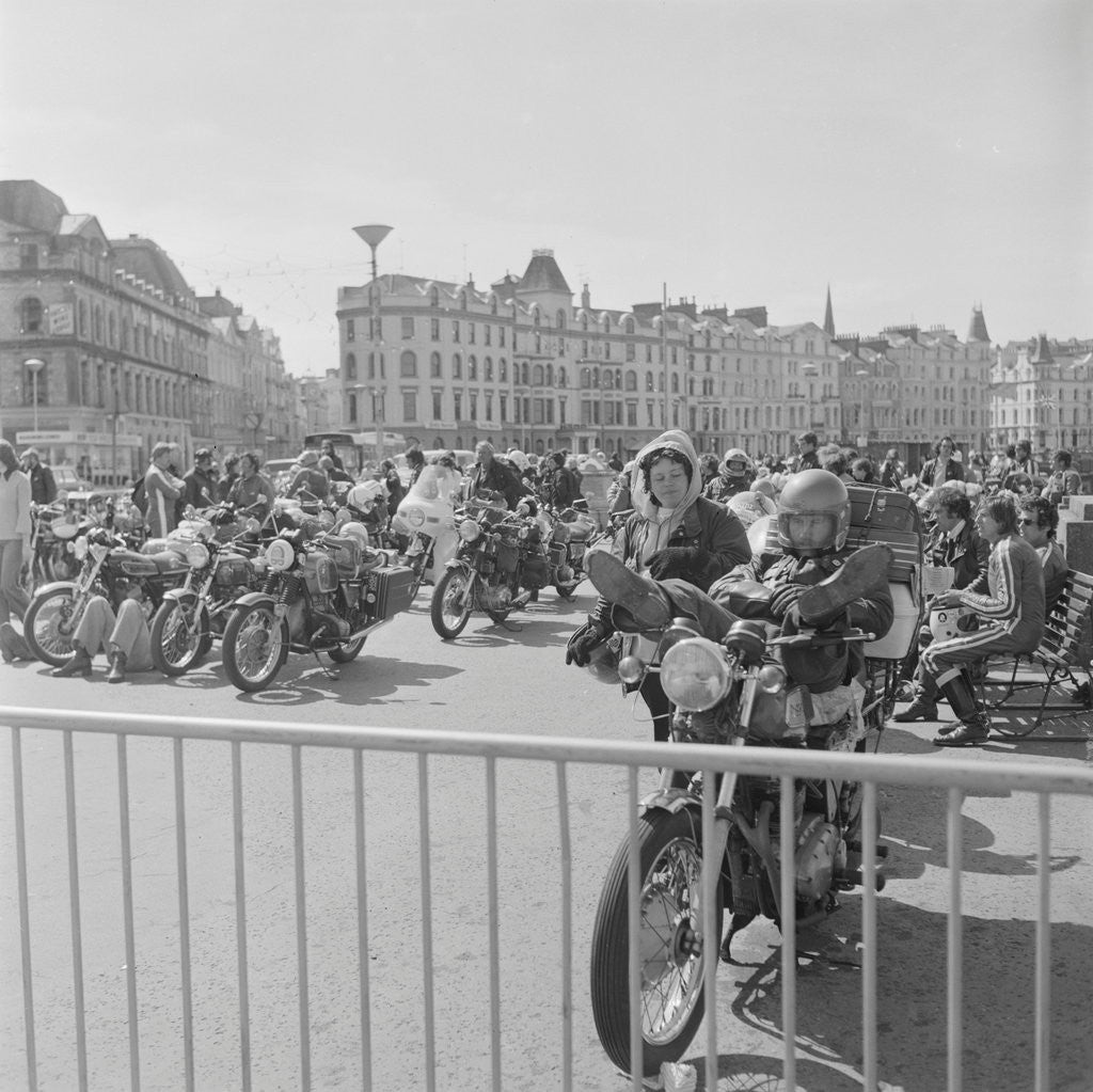 Detail of TT visitors waiting to leave on the boat by Manx Press Pictures