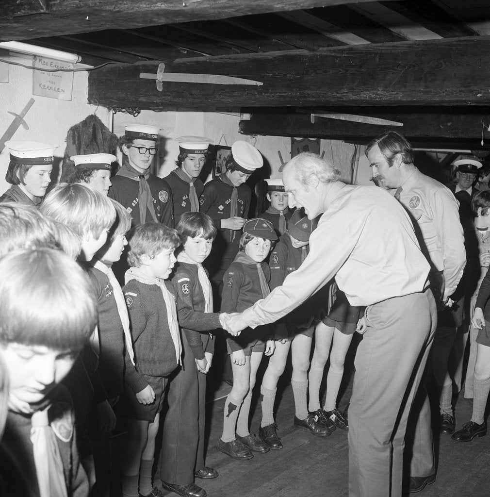 Detail of Chief Scout at Peel by Manx Press Pictures