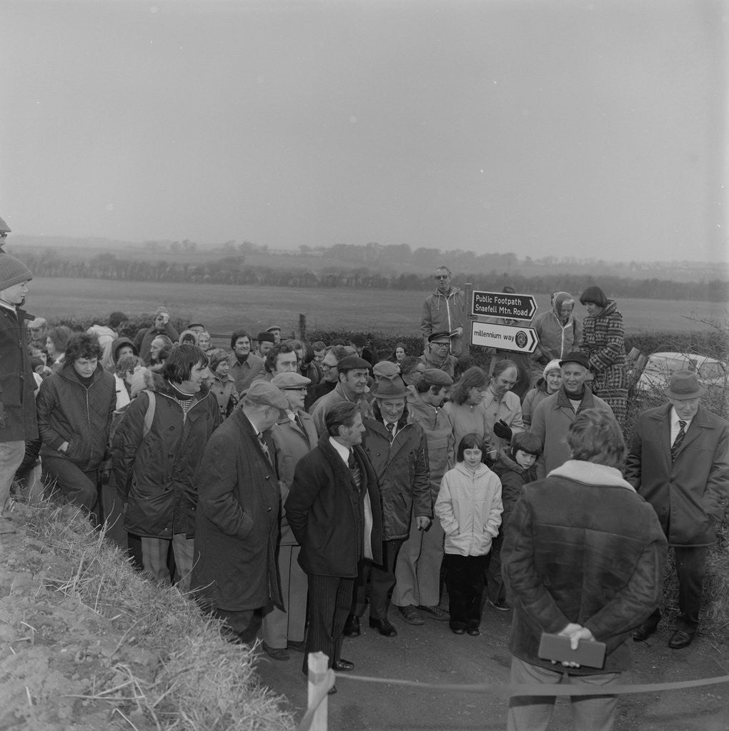 Detail of Opening Millennium Way, Lezayre by Manx Press Pictures