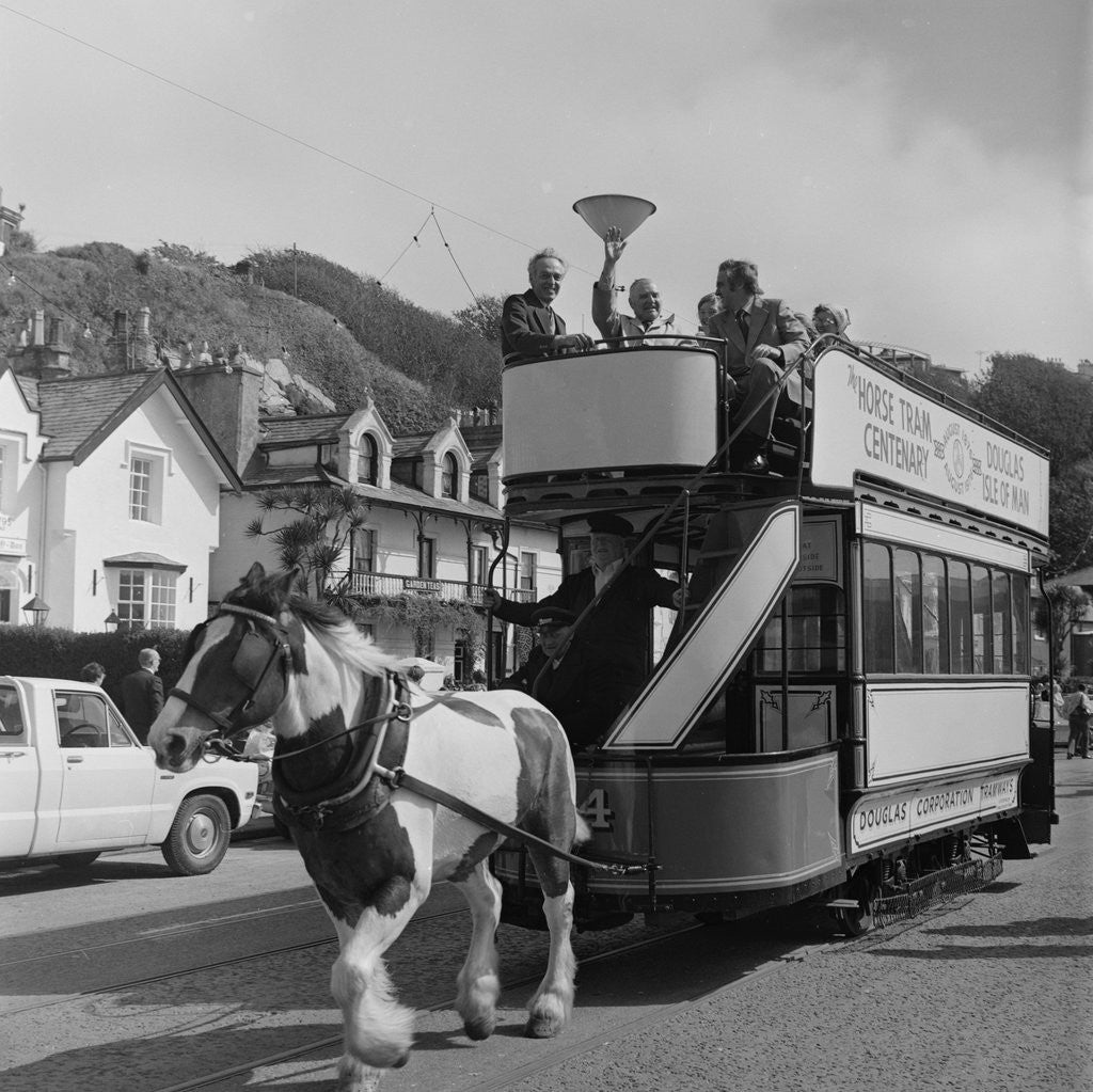 Detail of Horse tram parade, Douglas Promenade by Manx Press Pictures