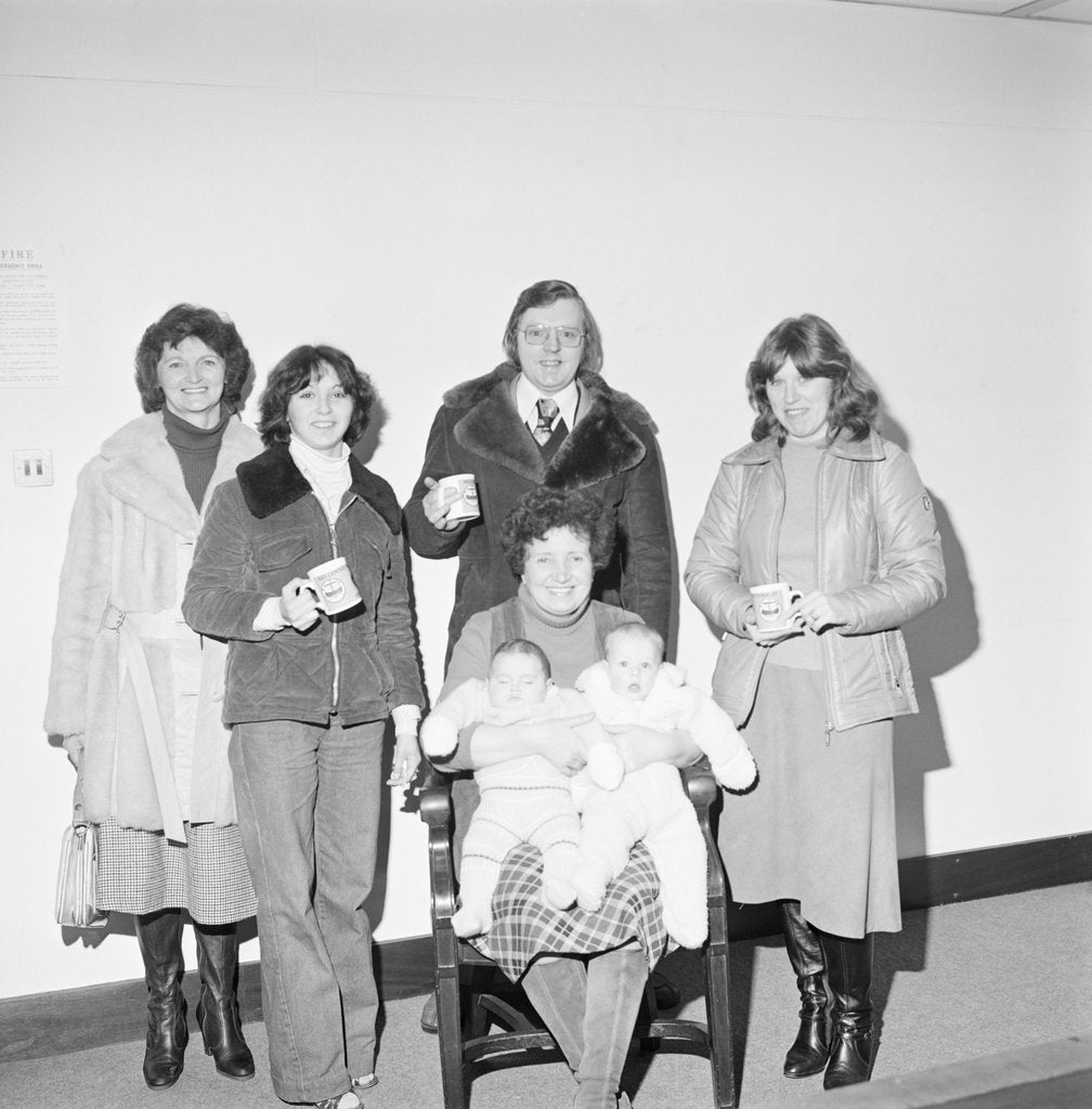 Detail of Isle of Man Millennium babies mug presentation by Manx Press Pictures