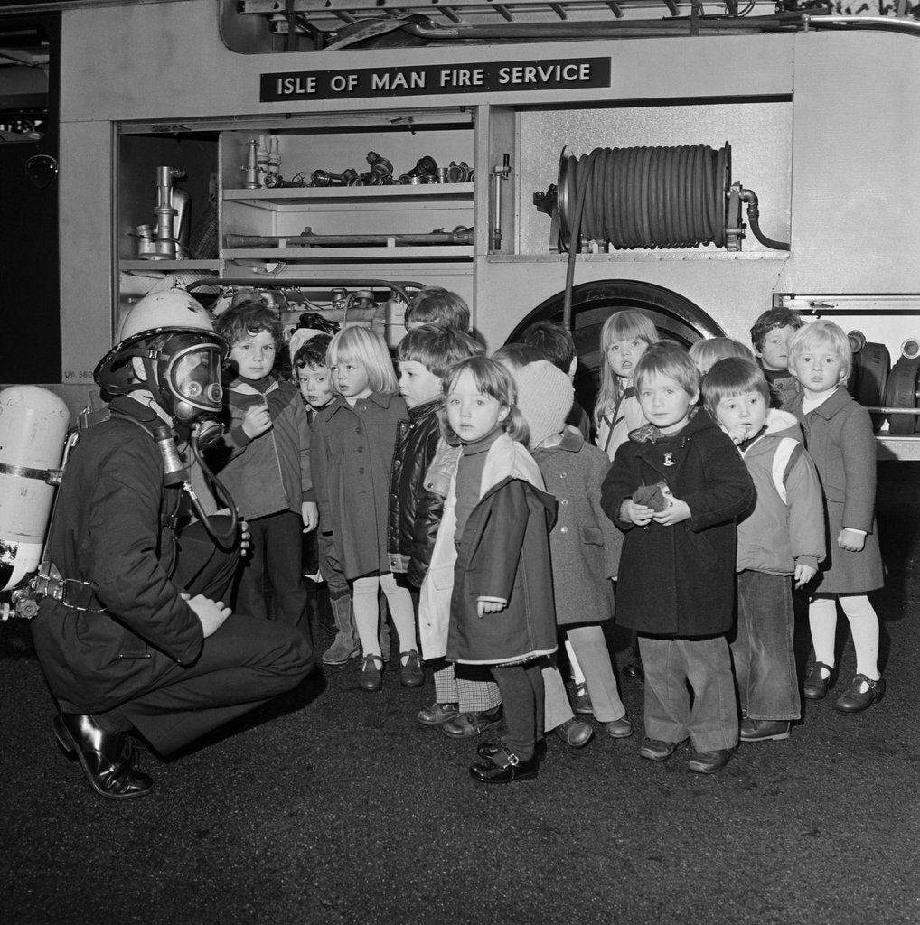 Detail of Isle of Man Fire Service at Play School by Manx Press Pictures