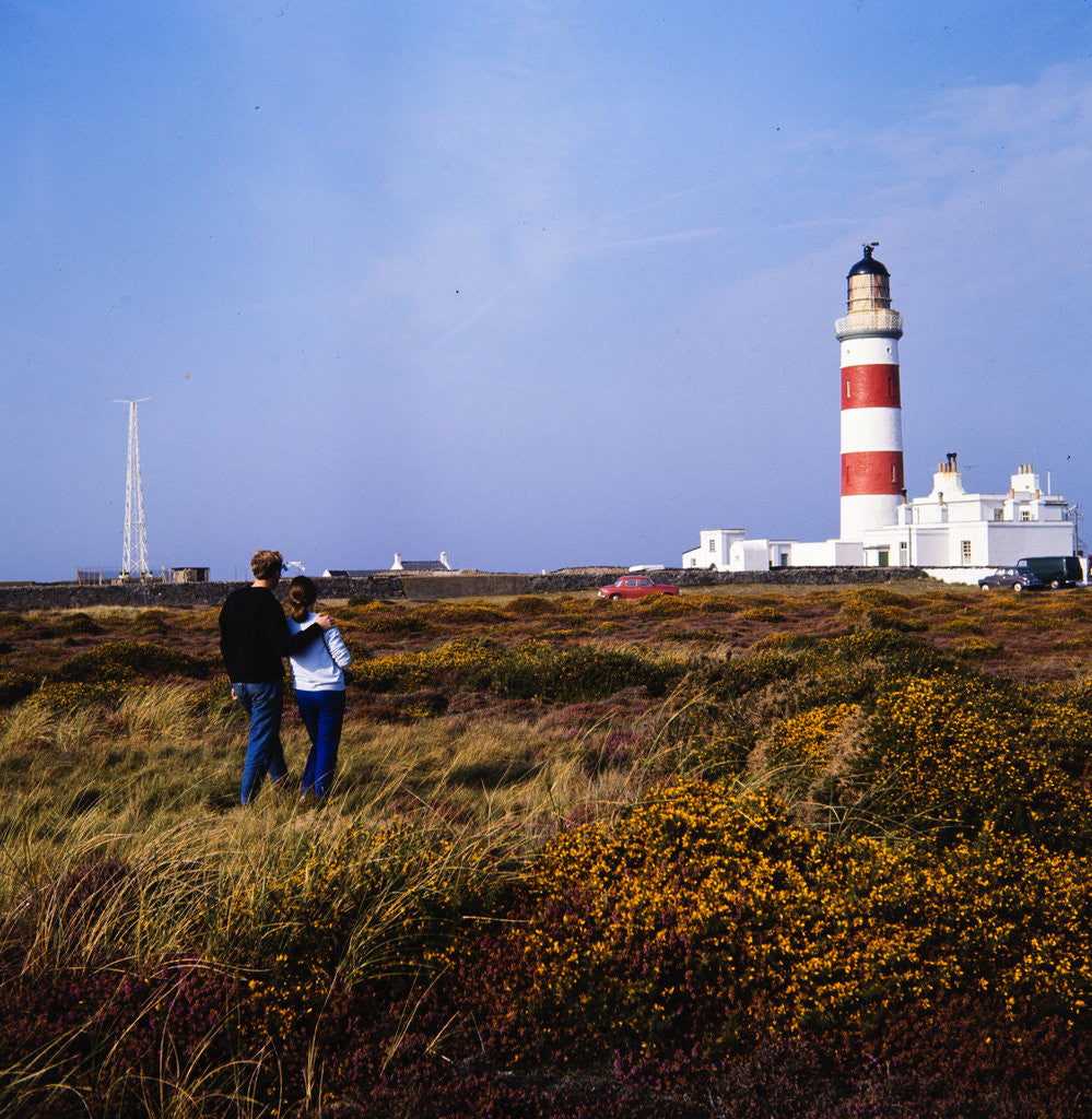 Detail of Point of Ayre lighthouse by Manx Press Pictures