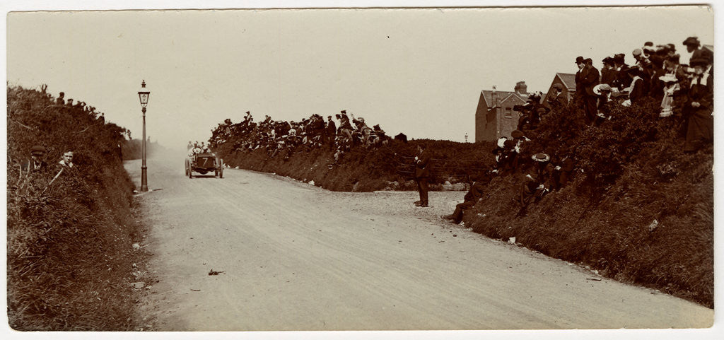 Detail of W.T. Clifford Earp in a Napier, 1905 Gordon Bennnett Trials by Anonymous
