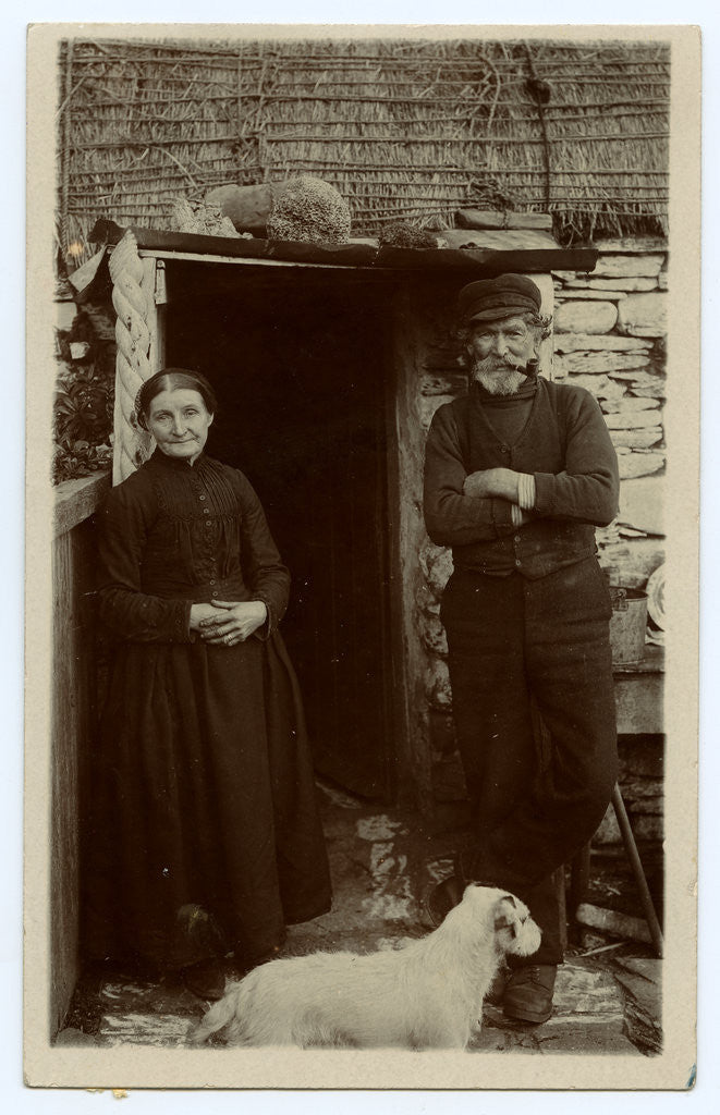 Detail of Robert Kermode of Port Mooar and his wife by Thomas Horsfell Midwood