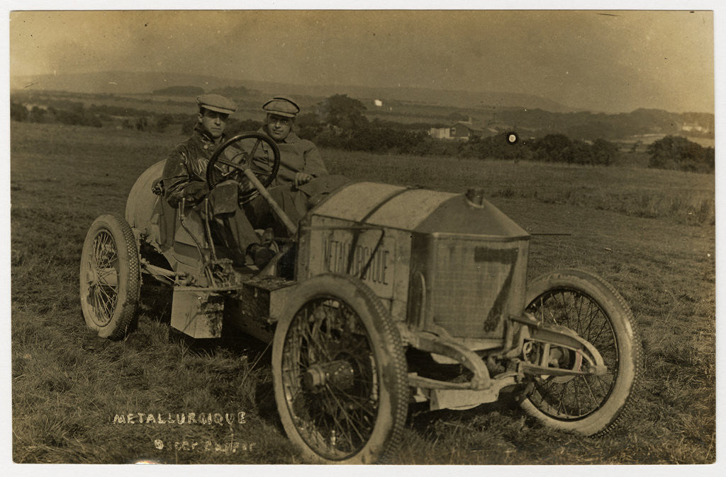 Detail of No.7 Metallurcique, 1908 Tourist Trophy motorcar race by Anonymous