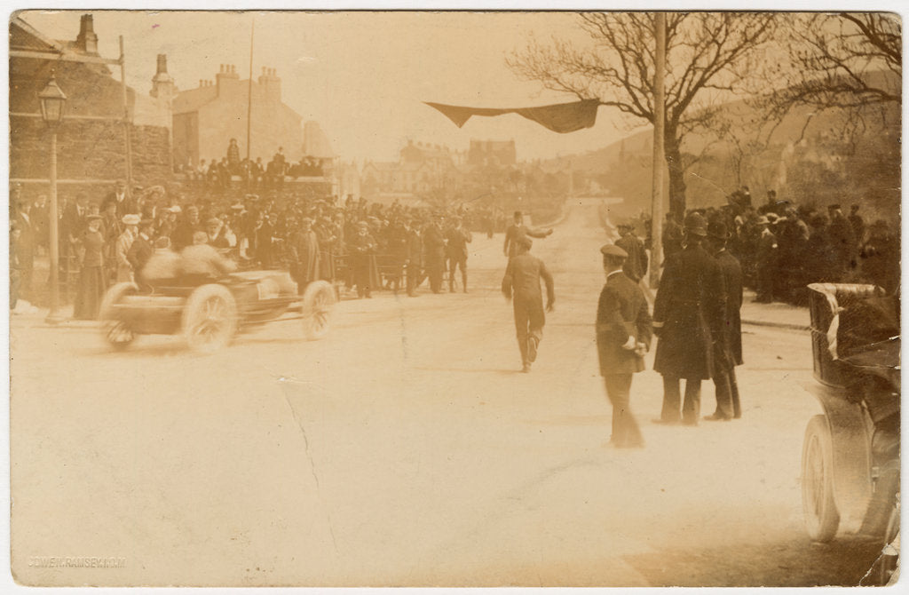 Detail of 1904 (1905?) Gordon Bennett Trials, Ramsey by George Bellett Cowen