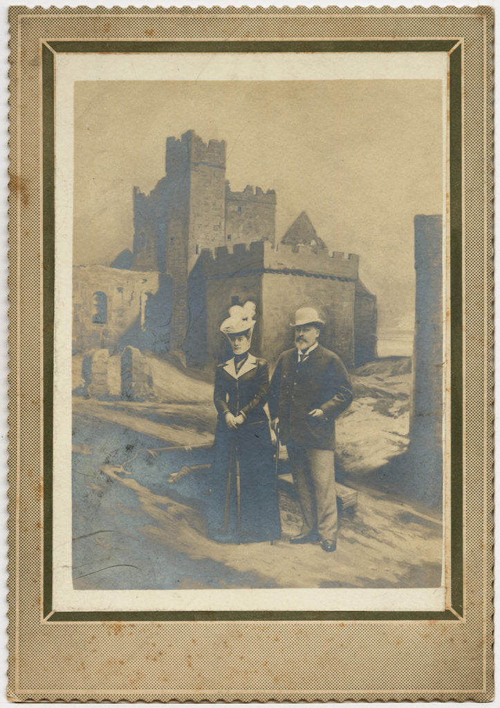 Detail of Edward VII and Queen Alexandra, Peel Castle by George Bellett Cowen