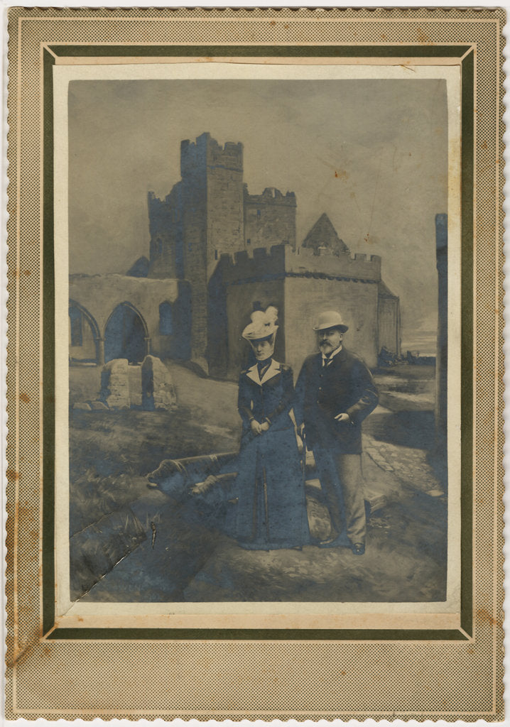 Detail of Edward VII and Queen Alexandra, Peel Castle by George Bellett Cowen