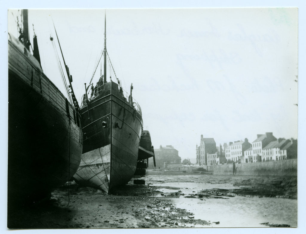 Detail of Douglas Inner Harbour and shipping by John Miller Nicholson