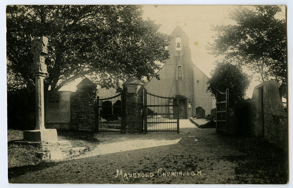 Detail of Maughold Church by Thomas Horsfell Midwood