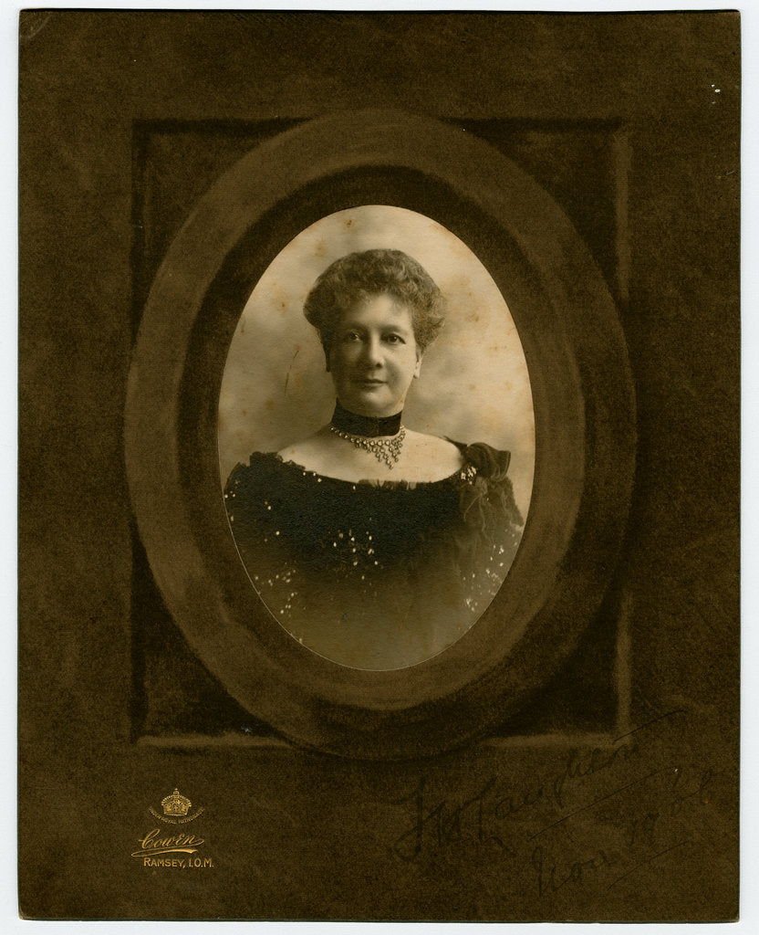 Detail of Florence Holford Laughton - studio portrait by George Bellett Cowen