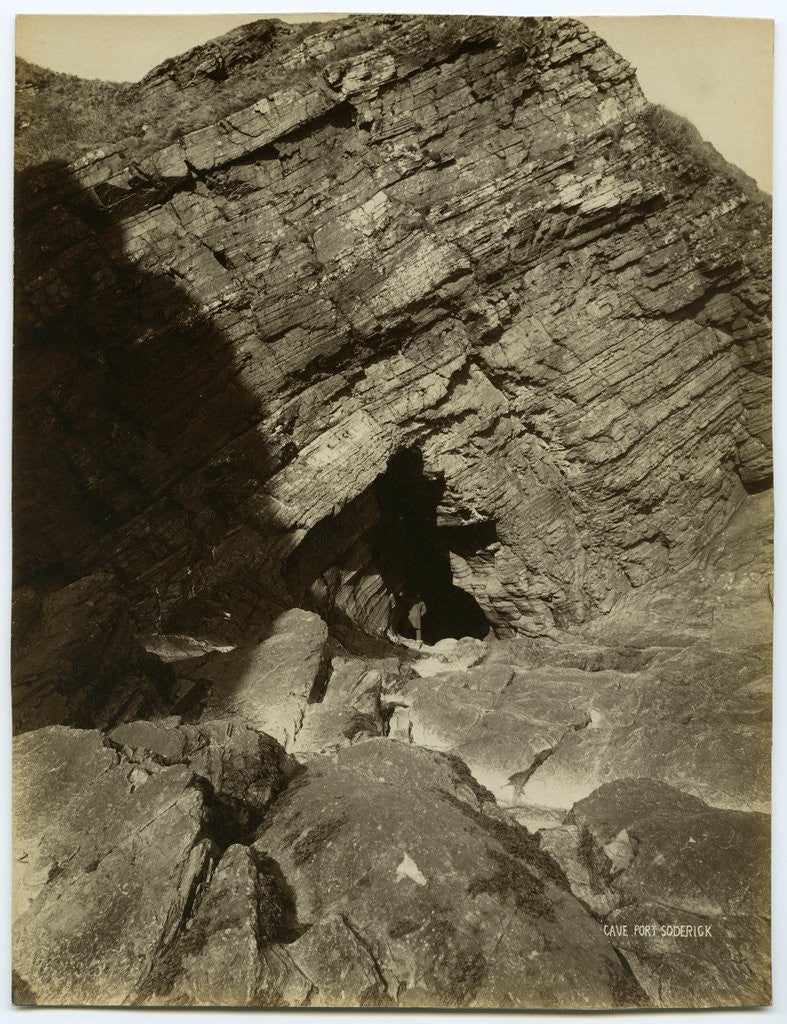 Detail of Cave at Port Soderick, Braddan by Anonymous