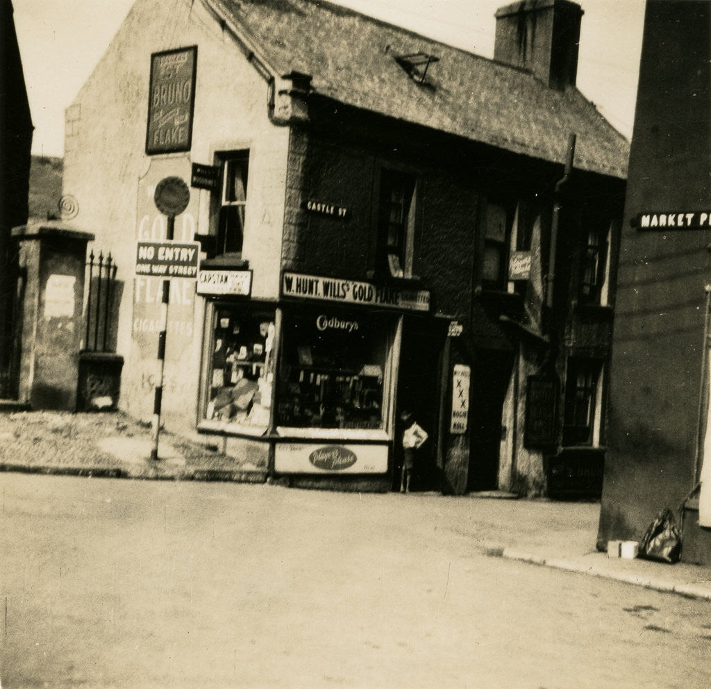 Detail of Shop at no.1 Castle Street, at the corner of Market Place, Peel by Unknown