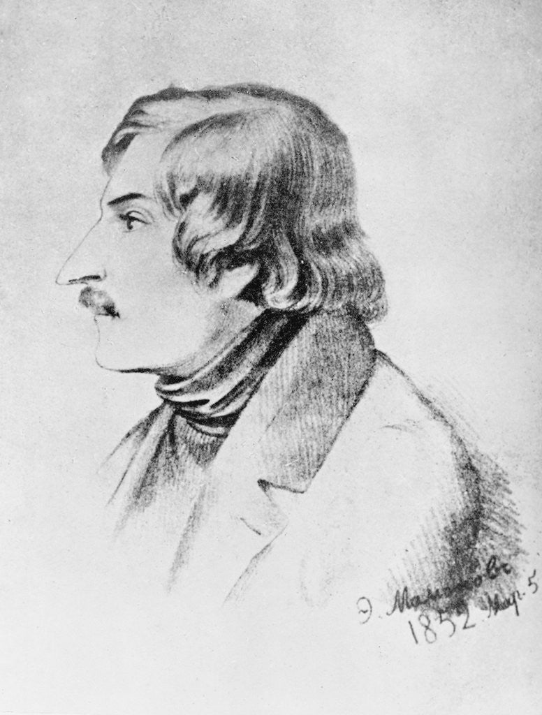 Detail of Portrait of Nikolay Vasilyevich by Anonymous